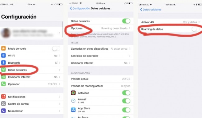 ¿Cómo hago para activar el roaming?