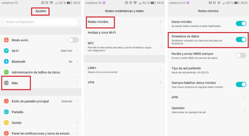 ¿Cómo puedo saber si tengo activado el roaming?