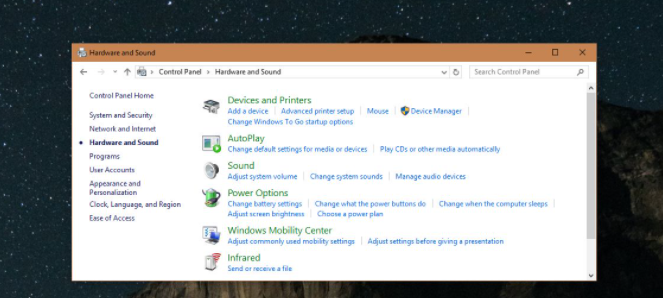 La mezcla estéreo no se muestra