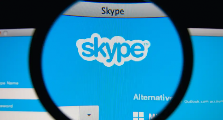 Código de Skype como texto