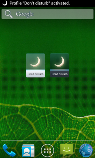 no molestar aplicaciones