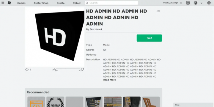 Listas de comandos de administración de Roblox