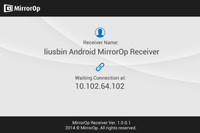 Receptor MirrorOp para PC (Windows y MacOS)