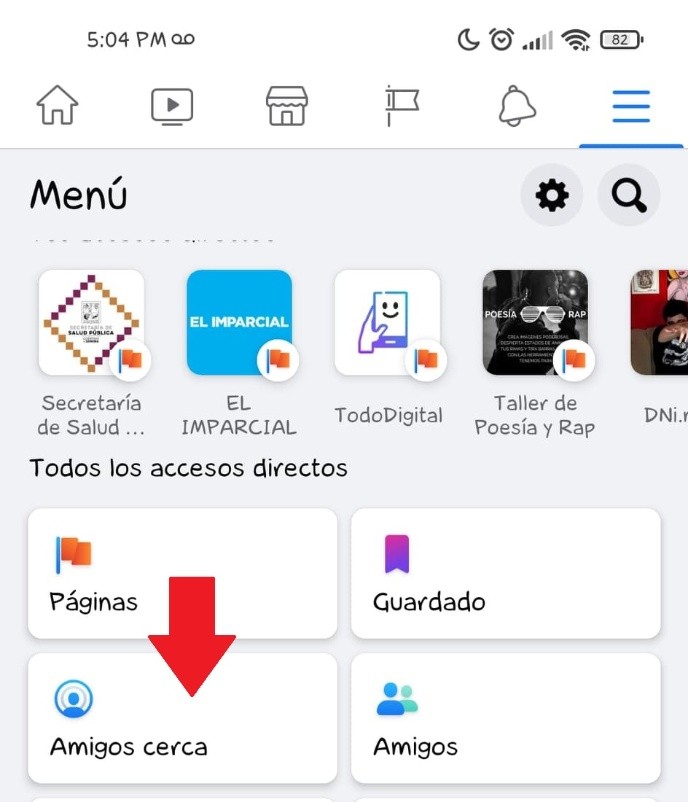 ¿Cómo activar Amigos cerca en Facebook si no me aparece la opción?